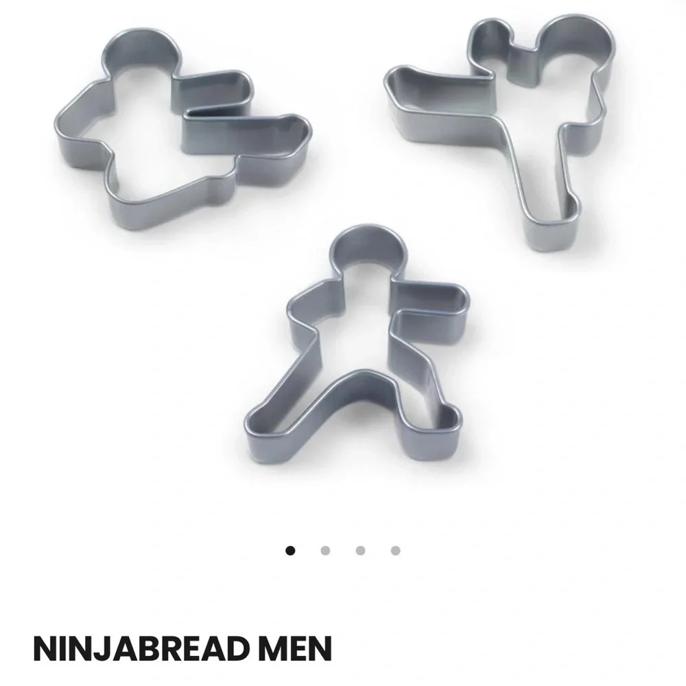 NINJA BREAD MEN COOKIE CUTTERS NEW